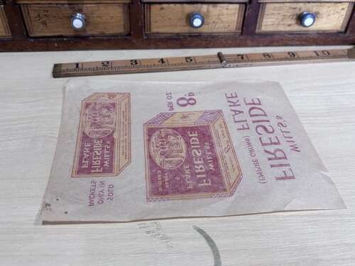 Wills Fireside Flake Tobacco Pack Image Advertising Trade Leaflet c1900s