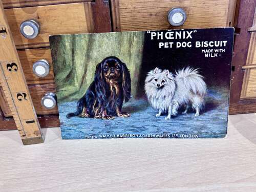 Phoenix Pet Dog Food Biscuits Advertising Trade Card c1900s