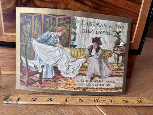 Eastman & Son Silk Dyers London Advertising Trade Card c1900s