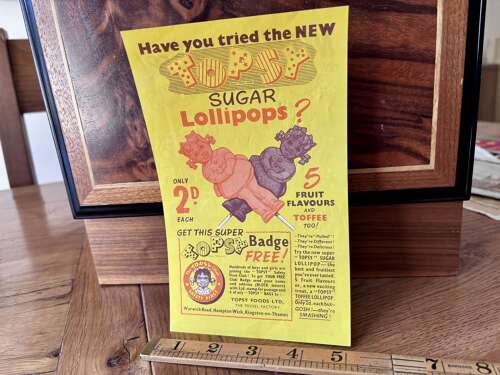 Topsy Twins Iced Lollies Ice Cream Black Americana Advertising Trade Card c1900s