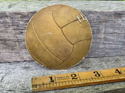Barrow Hepburn Gale London Football Ball Die-cut Advertising Trade Card c1900s