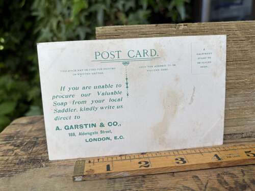 Garstin's Tonic Dog Soap Pet Advertising Trade Post Card Ephemera c1900s