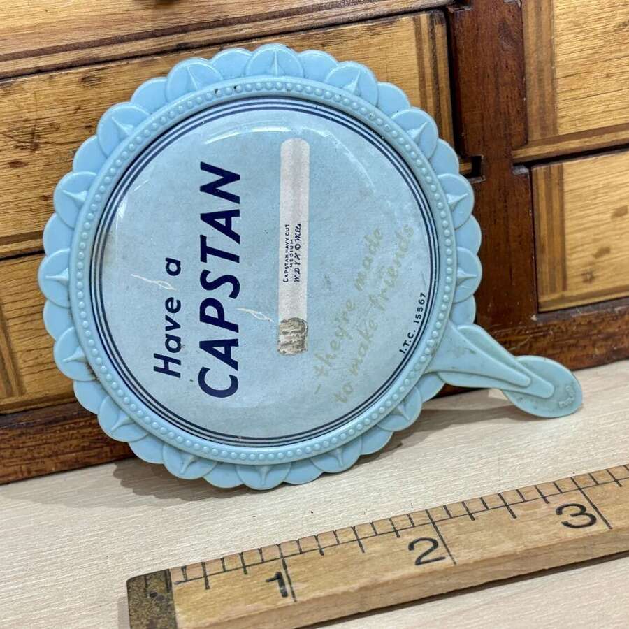 Wills Capstan Cigarette Novelty Vanity Mirror c1953 ITC