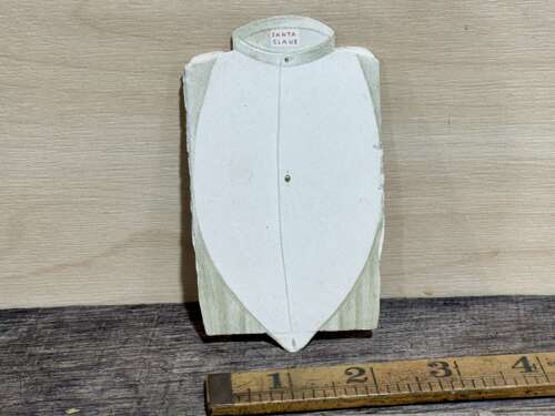 Edwardian Santa Claus White Fold Out Shirt Christmas Card Ephemera c1900s
