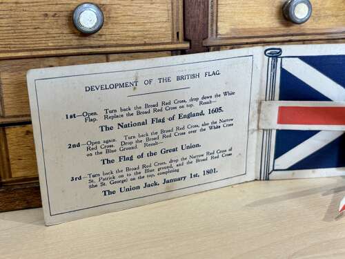 Palmer's Tyres Garage Motor Car Cycle Union Jack Mechanical Advertising Trade Card c1900s