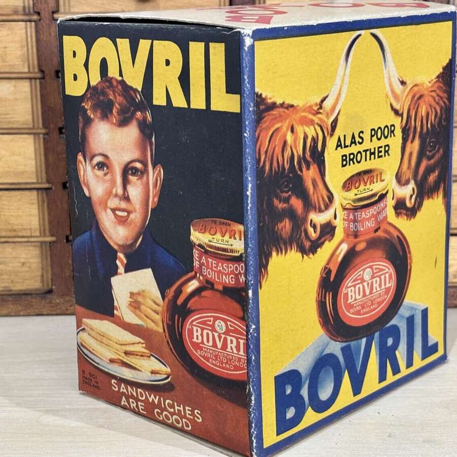 Bovril "More Strength To his Shoulder" Shop Display Advertising Card Box /Packet c1900s