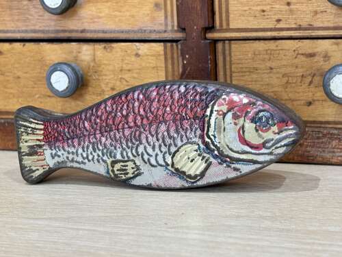 Early Fish Chocolate Sample Miniature Tin c1915