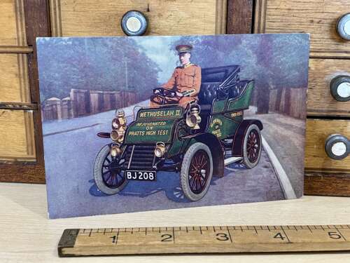 Early Pratt’s Petrol Motor Car Advertising Trade Card Ephemera c1900s