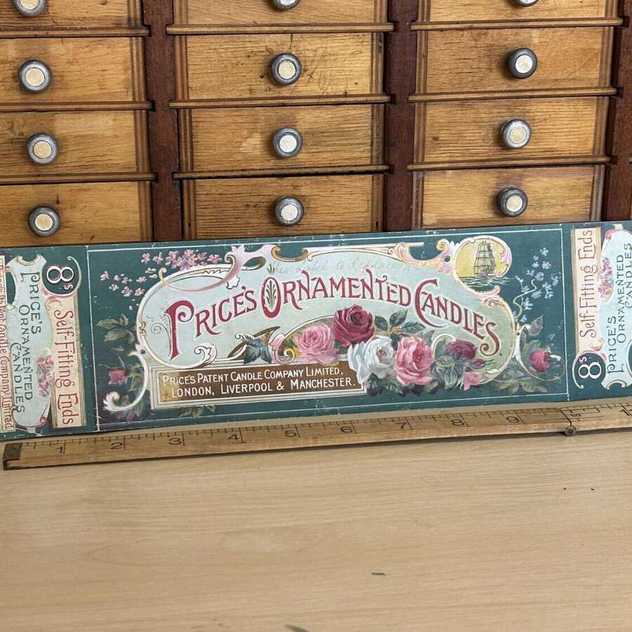 Victorian Price&rsquo;s Candle advertising Label ephemera c1900s