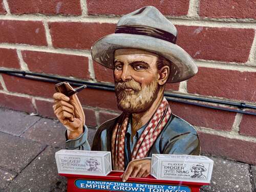 Wonderful Player’s Cigarette Tobacco Die-Cut Fold Out Standee Card advertising Sign c1925
