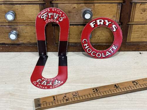 Fry's Chocolate Cocoa Magnet Puzzle Advertising Trade Card Ephemera c1900s