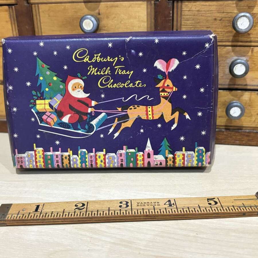 Cadbury's Santa Claus Christmas Chocolate Box c1950s