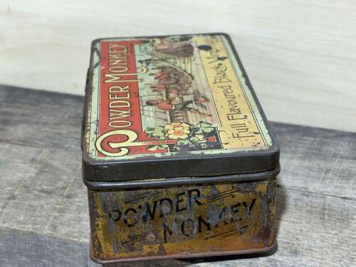 Victorian Powder Monkey Naval Sailor Image Tobacco Tin c1900s