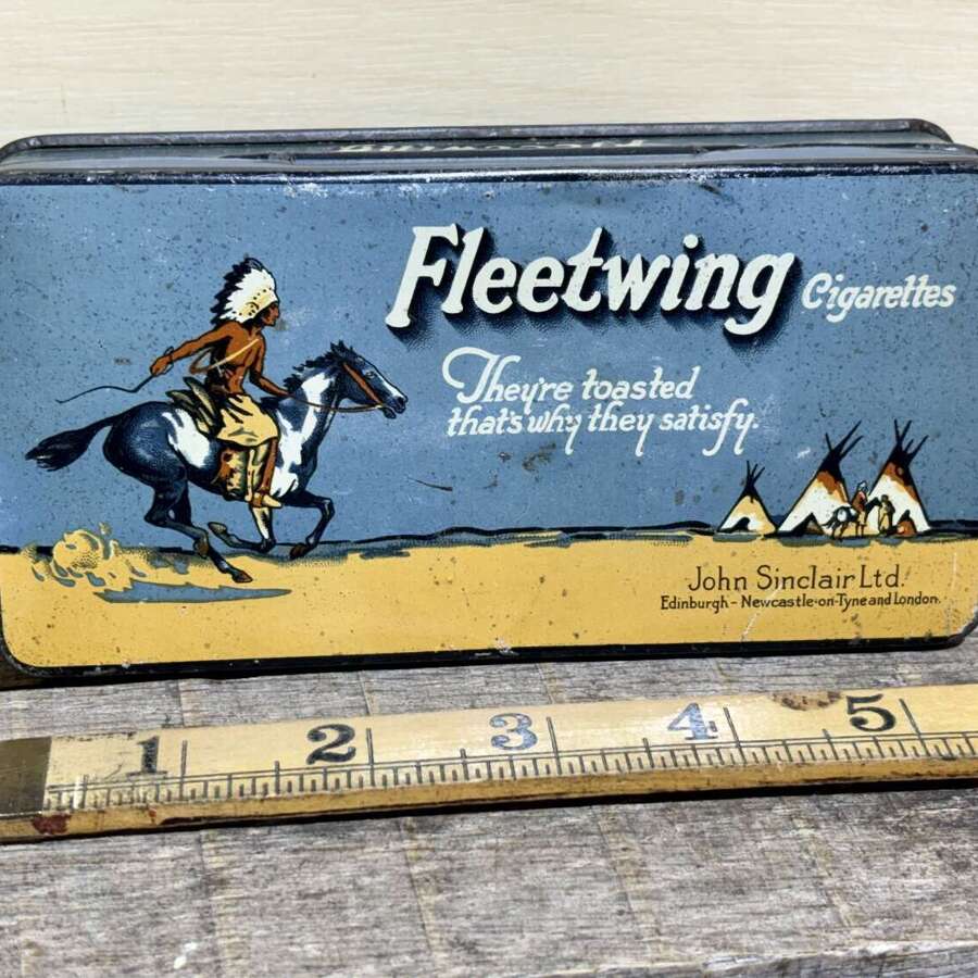 John Sinclair Fleetwing 50 Cigarette Tin c1900s