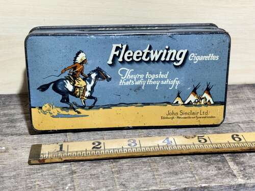 John Sinclair Fleetwing 50 Cigarette Tin c1900s
