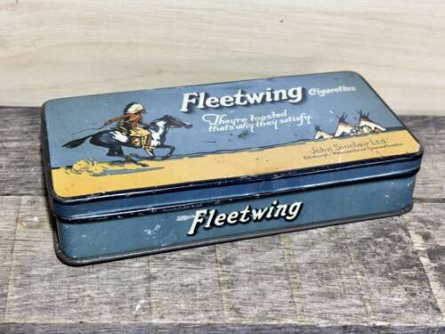 John Sinclair Fleetwing 50 Cigarette Tin c1900s