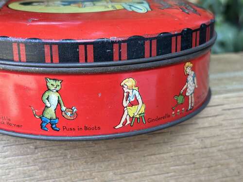 Mackintosh Jack Horner Nursery Rhyme Toffee Tin c1920s