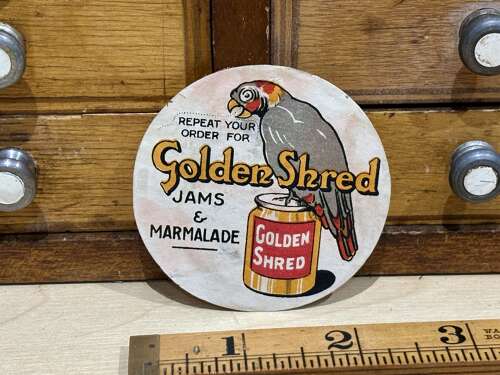 Scarce Robertson's Golden Shred Parrot Advertising Trade Paper Label Ephemera c1900s