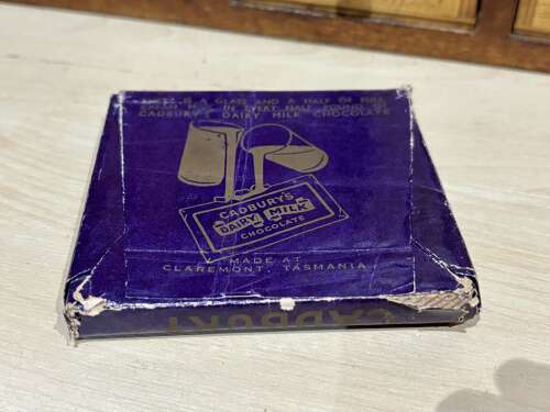 Cadbury's Quarter Pound Chocolate Dummy Bar Tasmania Australia c1920-30s