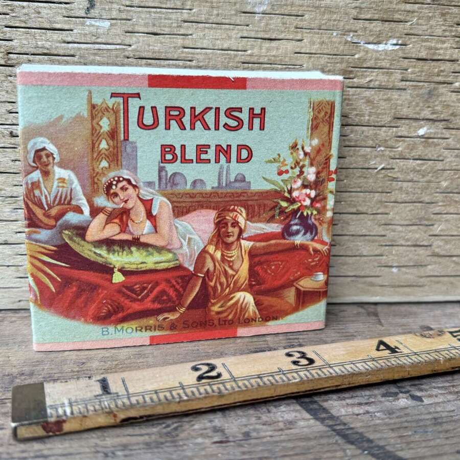 B. Morris Turkish Blend Lady Image Empty 20 Cigarette Pack c1920s