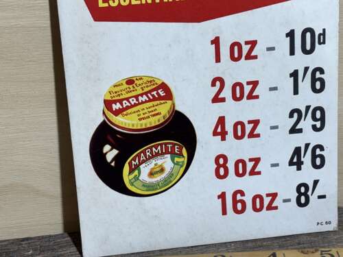 Marmite Shop Window Advertising Price Card c1950-60
