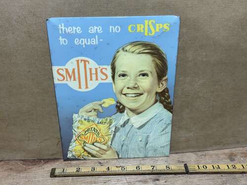 Smith's Crisps Advertising Card Sign c1960s