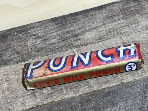 Fry's Milk Punch Chocolate Dummy Bar c1950s