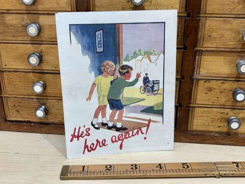 Superb Walls Ice cream Fold Out Advertising Trade Card Ephemera c1930s