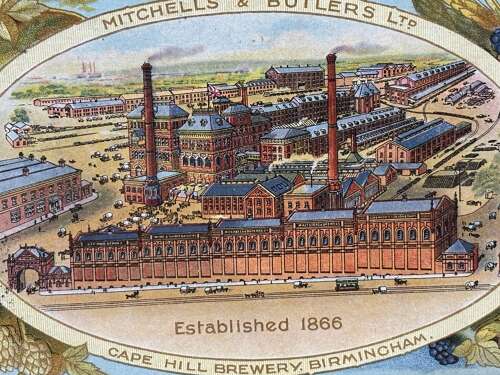 Superb Mitchell & Butler's Factory Scene Advertising Trade Post Card c1912