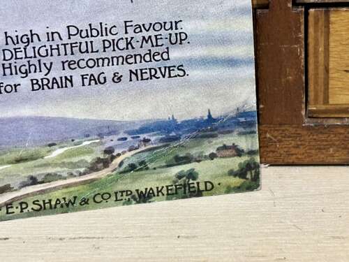 Shaw. Wakefield. Shozone Codd Bottle Airship Advertising Trade Post Card c1900s