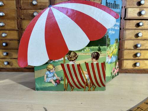 Bandbox Shampoo Hardresser Advertising Standee Card Sign c1950s