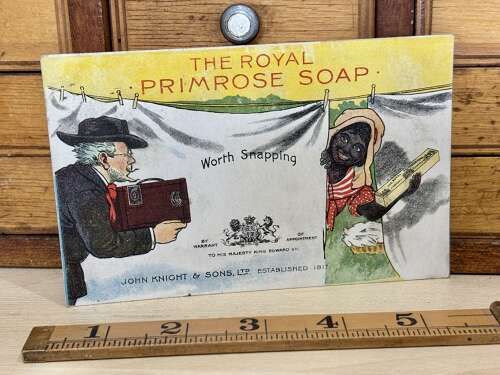 Royal Primrose Soap Black Americana Advertising Trade Post Card c1900s