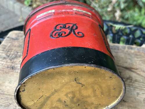 Scarce Huntley & Palmers Double Pillar Post Box Biscuit Tin c1900s