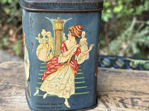 Edwardian Cinderella Fairy Tale Biscuit Tin c1900s