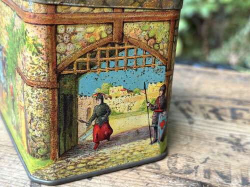 Green’s Brighton Castle Shaped Toffee/ Biscuit Tin c1900s