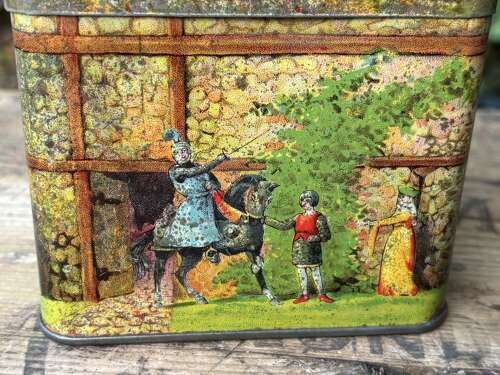 Green’s Brighton Castle Shaped Toffee/ Biscuit Tin c1900s
