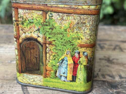 Green’s Brighton Castle Shaped Toffee/ Biscuit Tin c1900s