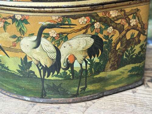 Carr’s Horse Shoe Bird Image Biscuit Tin c1900s