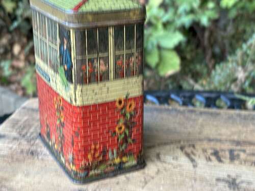 A Charming Railway Train Station Signal Box Biscuit Tin c1900s