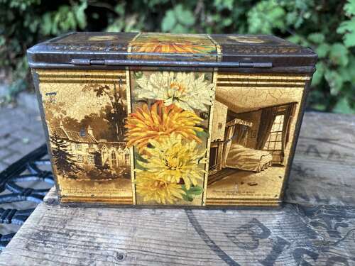 Carr’s Lord Tennyson Biscuit Tin c1900s