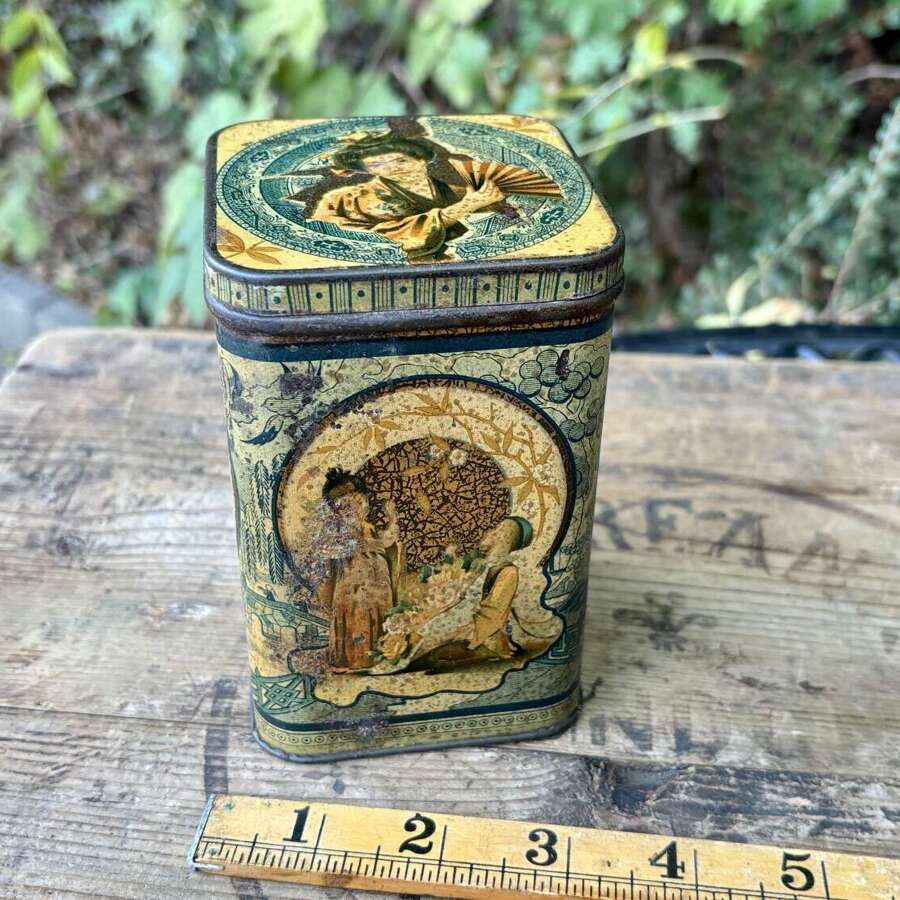 Jacob's Geisha / Children Juvenile Biscuit Tin c1900s