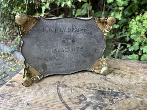 Scarce Huntley & Palmers Cameo Biscuit Tin c1900s