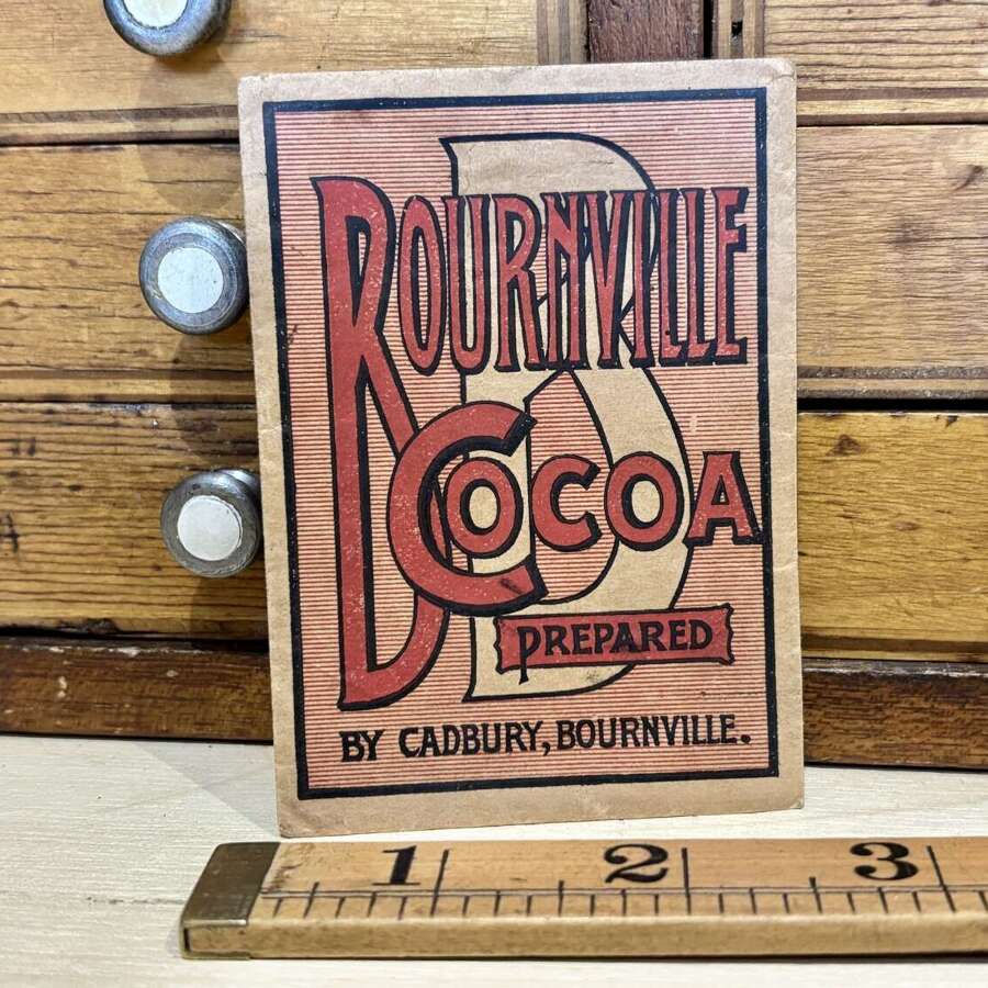 Scarce Bournville Chocolate Cocoa Sample Advertising Packet / Envelope c1900s