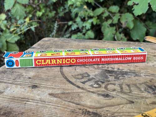 Clarnico Chocolate Easter Egg Steam Locomotive Box c1960s