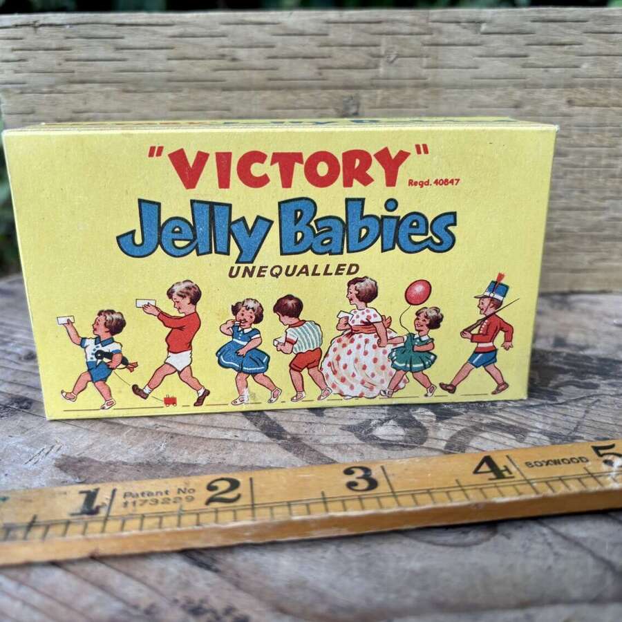 Victory V Jelly Babies Children Marching Sweet Box c1960s