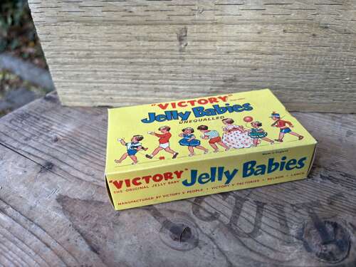 Victory V Jelly Babies Children Marching Sweet Box c1960s