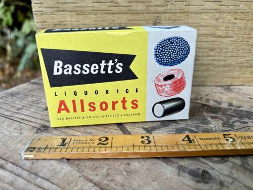 Bassett's Liquorice Allsorts Sweet Dummy Box c1960s