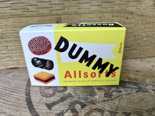 Bassett's Liquorice Allsorts Sweet Dummy Box c1960s