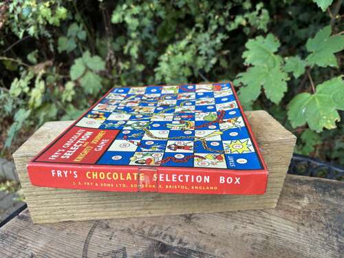 Fry's Selection Box Medieval Snakes & Ladders Chocolate Box c1950/60s