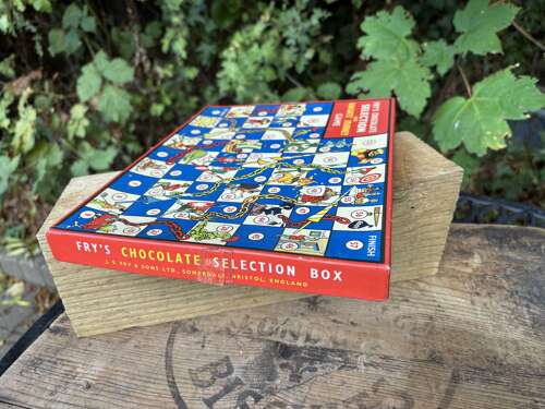 Fry's Selection Box Medieval Snakes & Ladders Chocolate Box c1950/60s